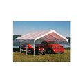 Shelterlogic Super Max Canopy, 18'W X 20'L, 2in Frame, 8-Leg, White 26773